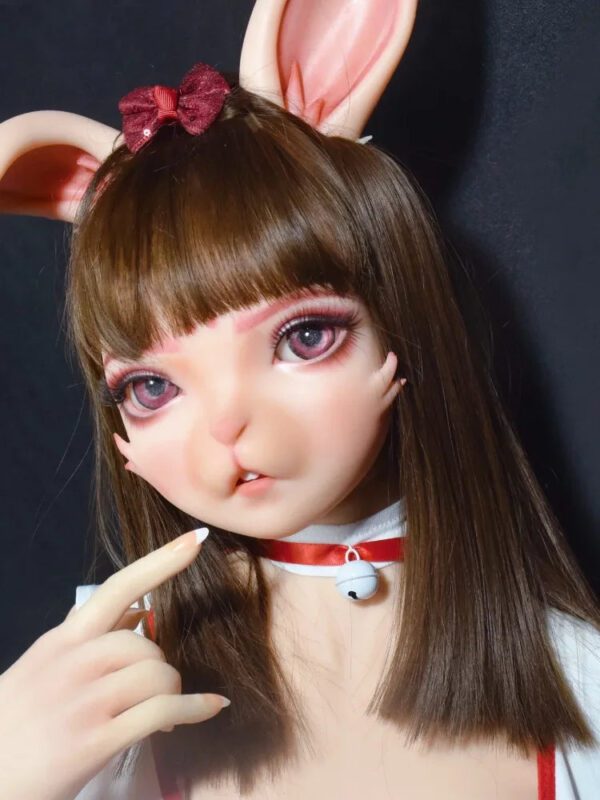 F1528-150cm/5ft-27.5kg Full Silicone Cosplay-Inspired Furry Rabbit Sex Doll – Real Fur Touch & Lifelike Flexibility | Elsa Babe - Image 8