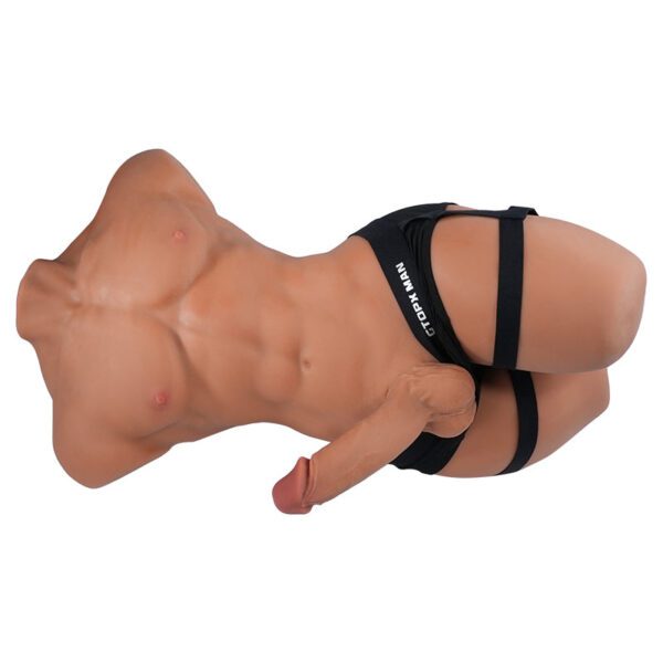 T636-33.7LB-6.7″ Mark Dildo Realistic TPE Male Sex Doll Torso with Big Dick丨Tantaly - Image 6