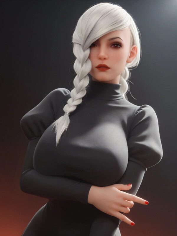F4496- 162cm(5.3ft)-47kg  H Cup Anime Silicone Head Sex Doll丨6YE - Image 3