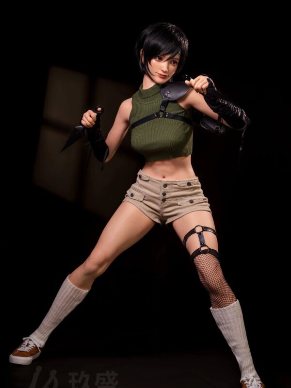 F4632—168cm/5ft5 .36.2kg C Cup Yuffie Kisaragi Silicone Chinese Sex Doll | Jiusheng Doll - Image 10
