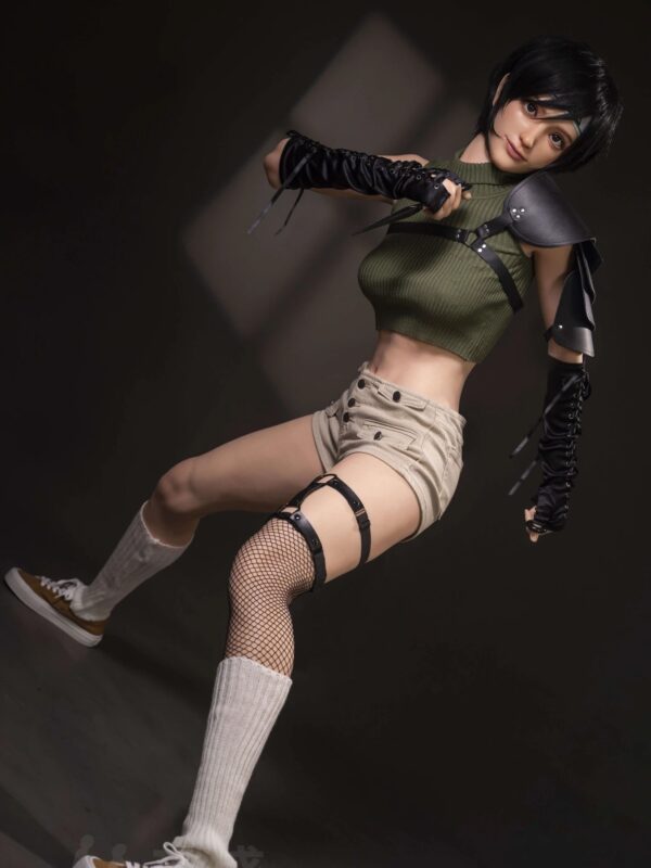 F4632—168cm/5ft5 .36.2kg C Cup Yuffie Kisaragi Silicone Chinese Sex Doll | Jiusheng Doll - Image 9