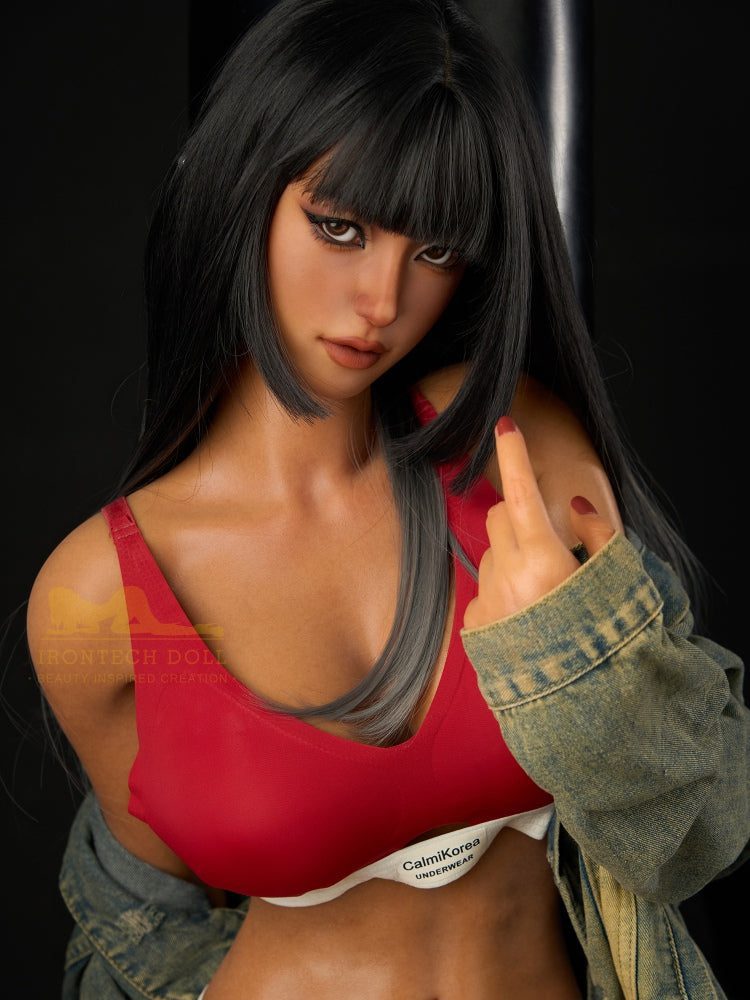 F2448-161cm(5ft3)-33kg E Cup Fitness Girl Silicone Sex Doll|Irontech Doll - Image 14