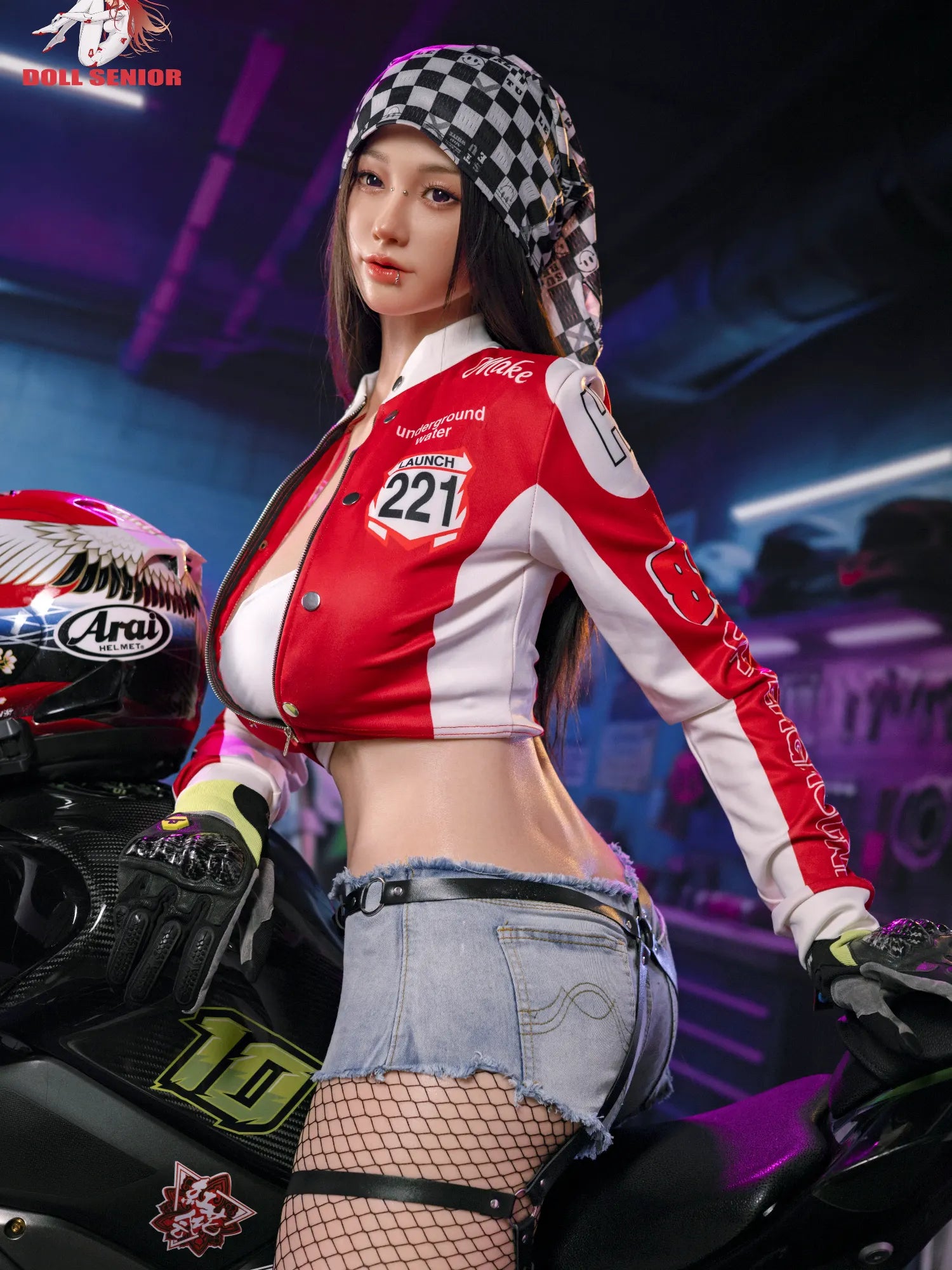 F5713- 170cm(5ft7)-43kg G Cup Silicone ROS Motorcycle Girl Asian Huge breast Sex Doll丨Doll senior - Image 9