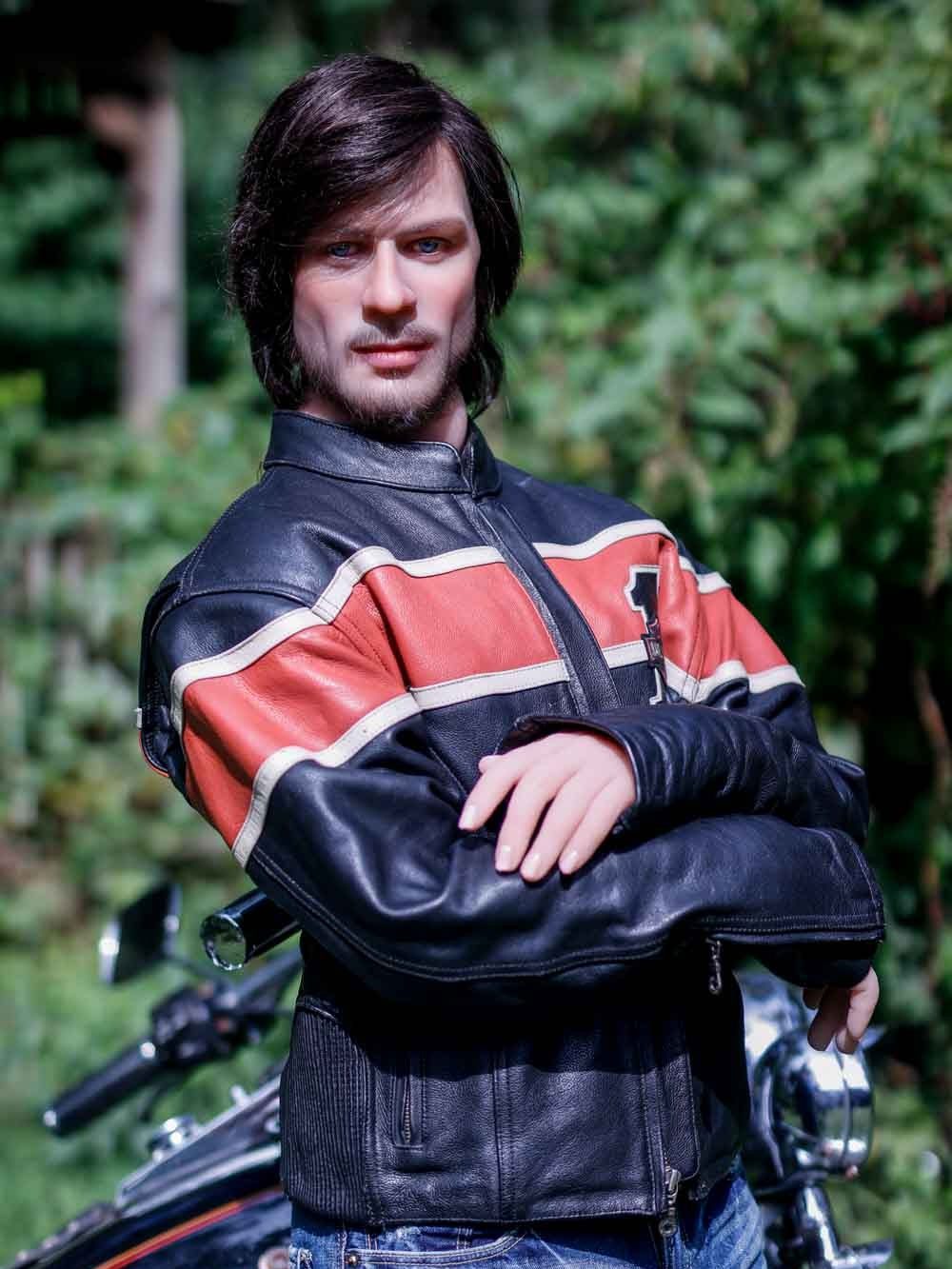 F3881-167cm/5ft5-47kg Kindness Smile Silicone Head Gay Male Sex Doll | HR Doll - Image 2