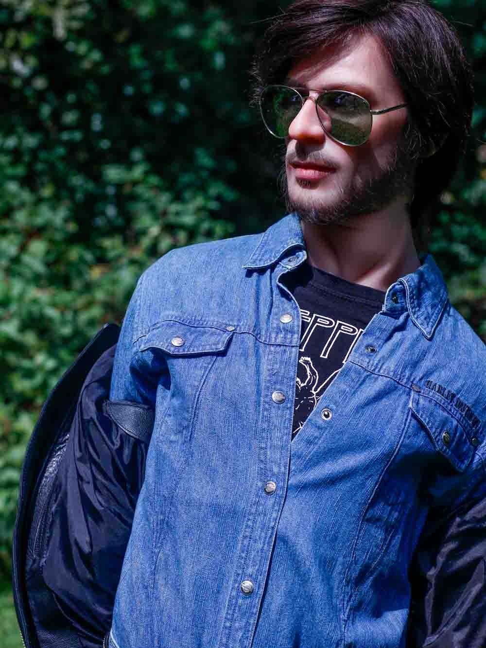 F3881-167cm/5ft5-47kg Kindness Smile Silicone Head Gay Male Sex Doll | HR Doll - Image 3