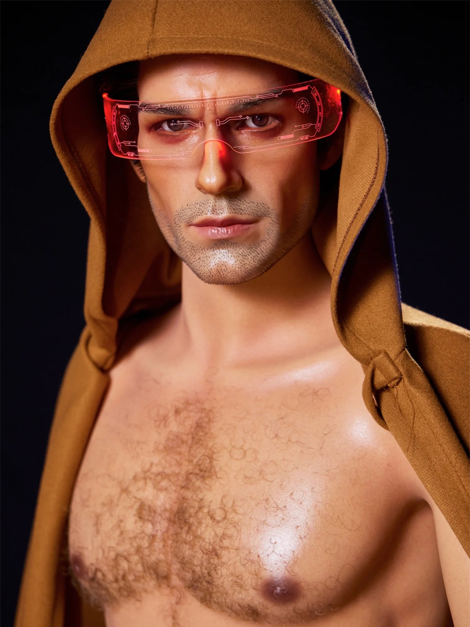 F4575-170cm/5ft7-38kg Tanned Femboy Silicone Real Life Male Sex Doll-Irontech Doll - Image 10