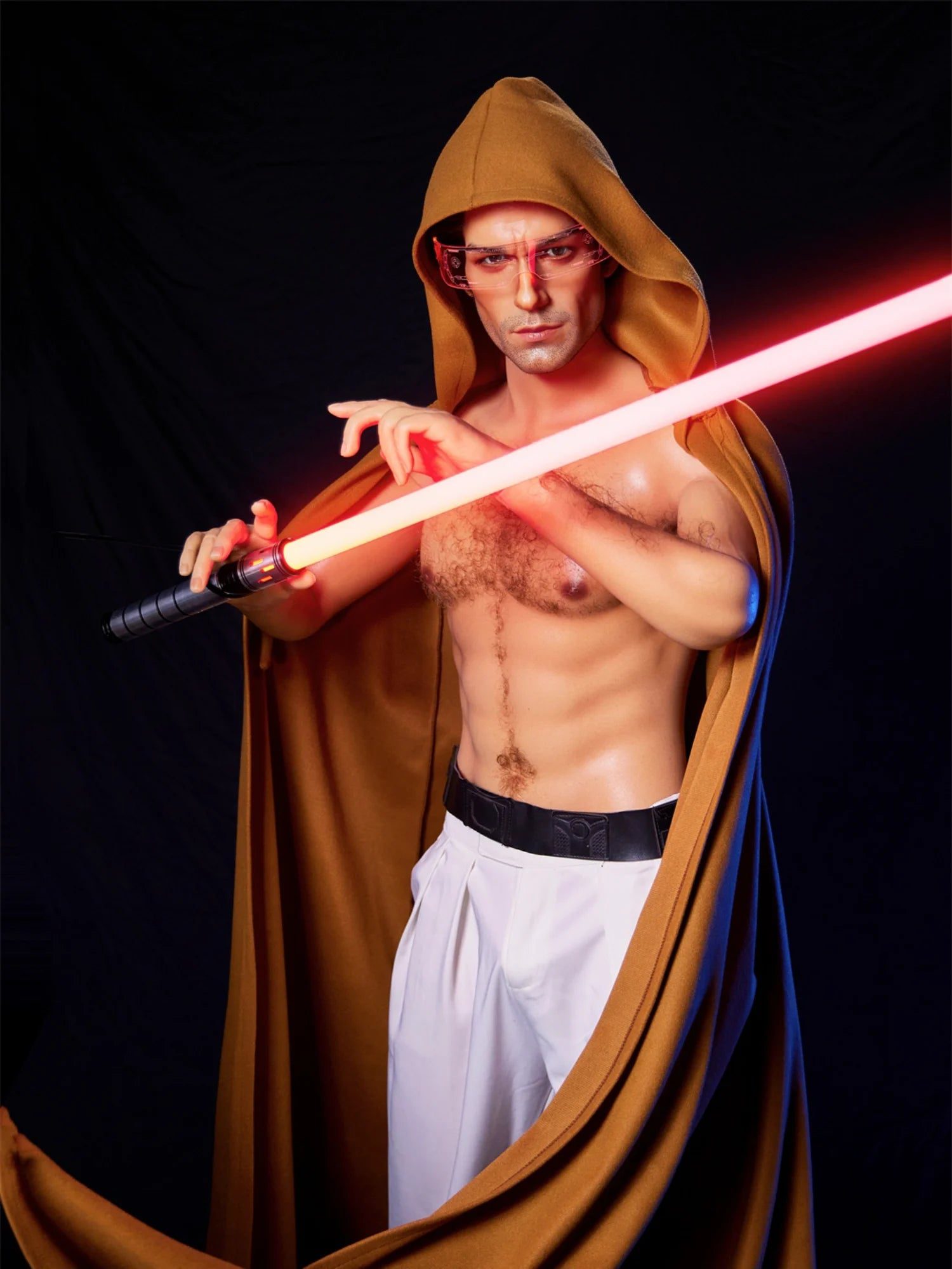 F4575-170cm/5ft7-38kg Tanned Femboy Silicone Real Life Male Sex Doll-Irontech Doll - Image 9