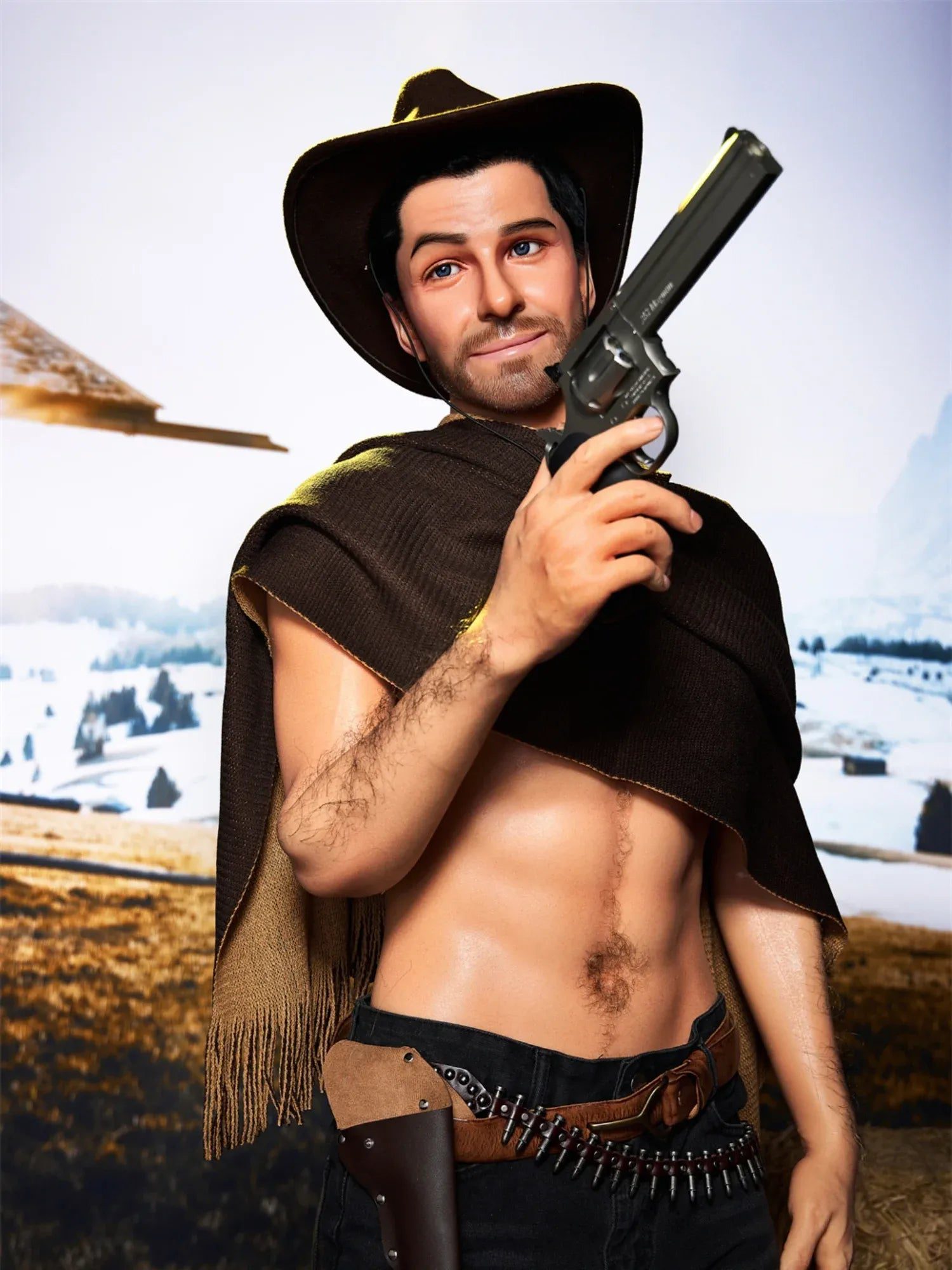 F4577-170cm/5ft7-38kg Allen Silicone Sex Doll Male Femboy Masturbator-Irontech Doll - Image 16