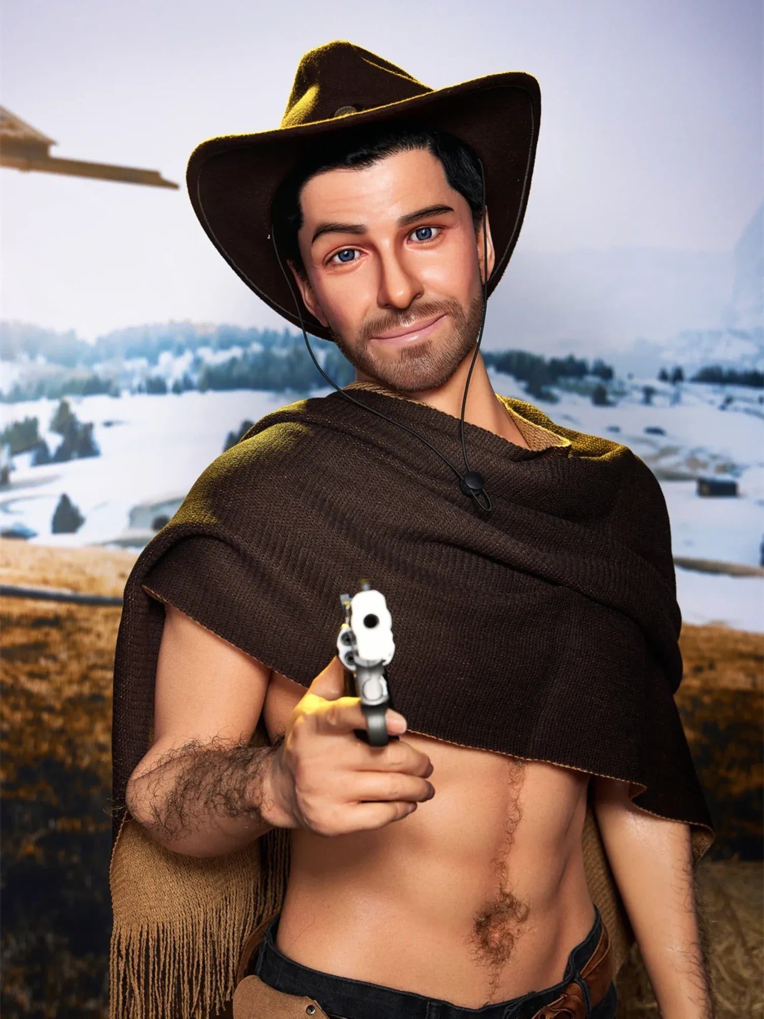 F4577-170cm/5ft7-38kg Allen Silicone Sex Doll Male Femboy Masturbator-Irontech Doll - Image 3