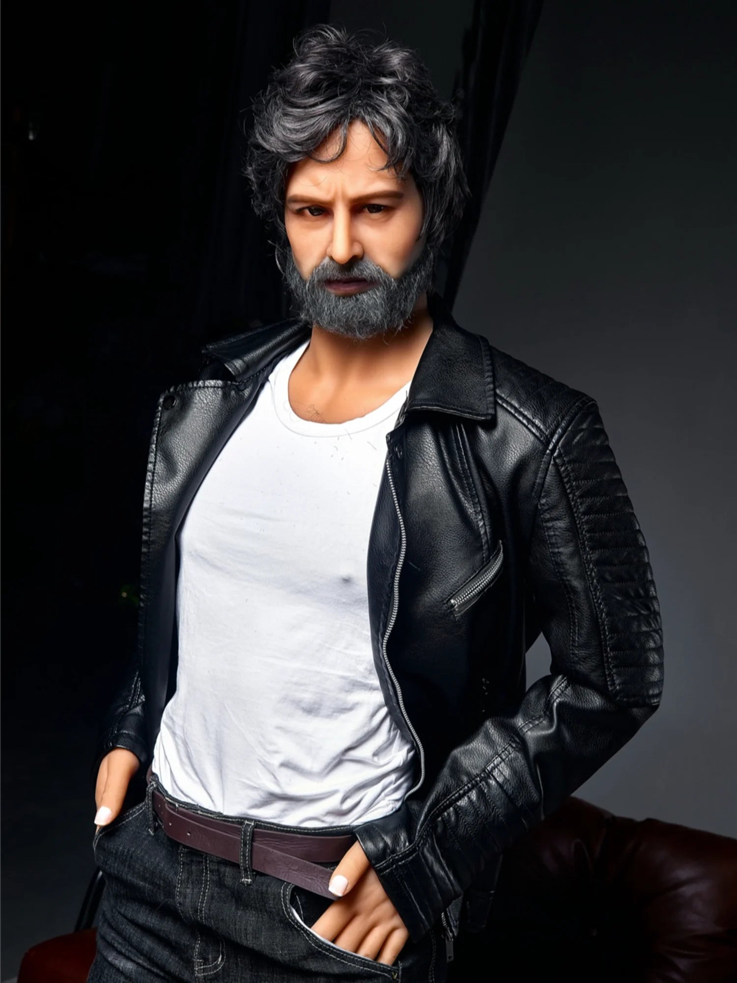 F4552-175cm/5ft8-50kg William Mature Power Guy TPE Male Sex Doll - Irontech Doll - Image 9