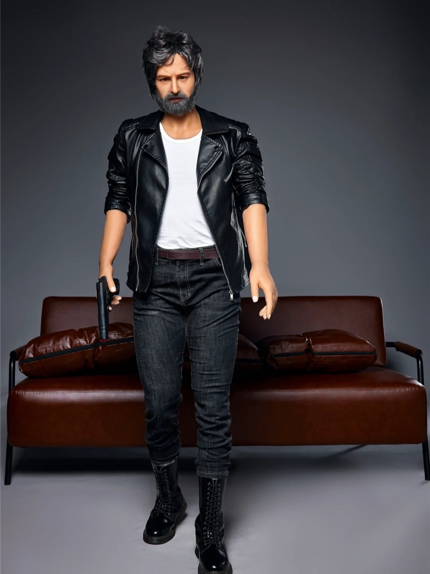 F4552-175cm/5ft8-50kg William Mature Power Guy TPE Male Sex Doll - Irontech Doll - Image 11