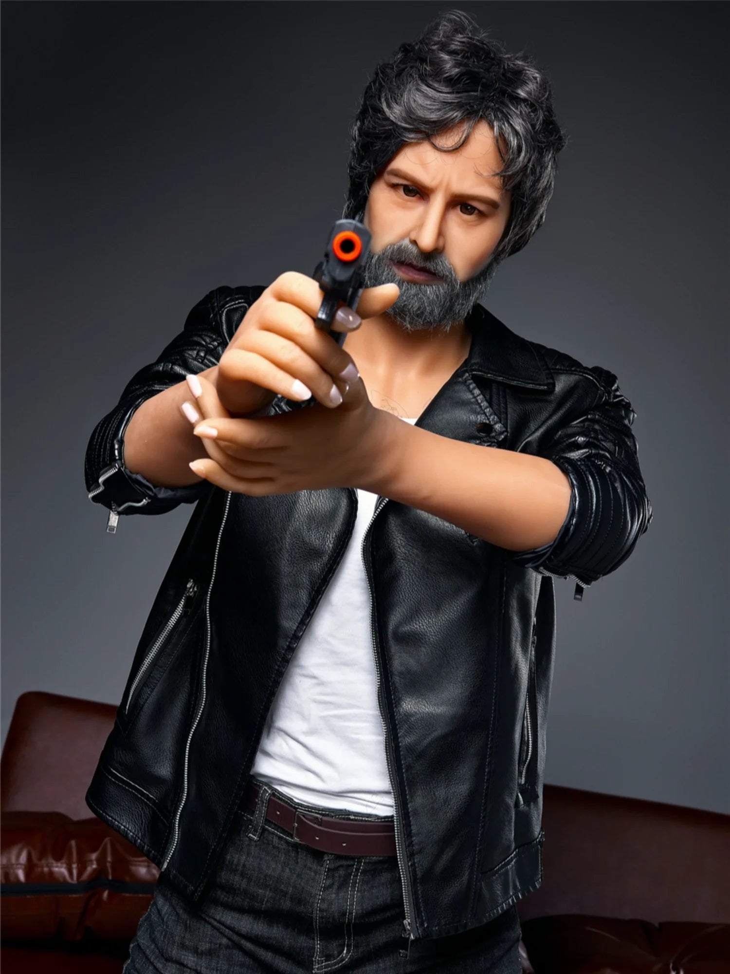 F4552-175cm/5ft8-50kg William Mature Power Guy TPE Male Sex Doll - Irontech Doll - Image 10