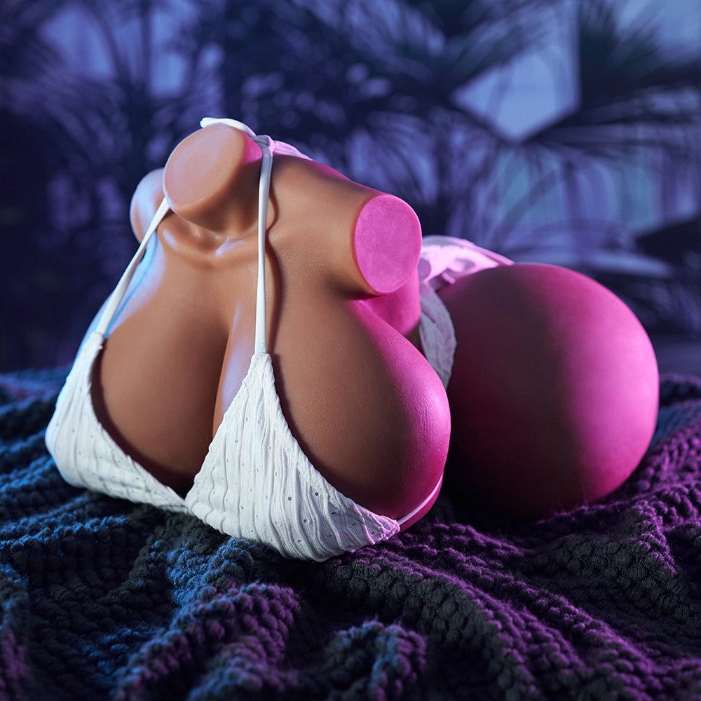 P87-24.3LB Lucy Tan Fuckable Tits Breasts Ebony Black BBW Sex Dolls xxx Torso | MRL - Image 7