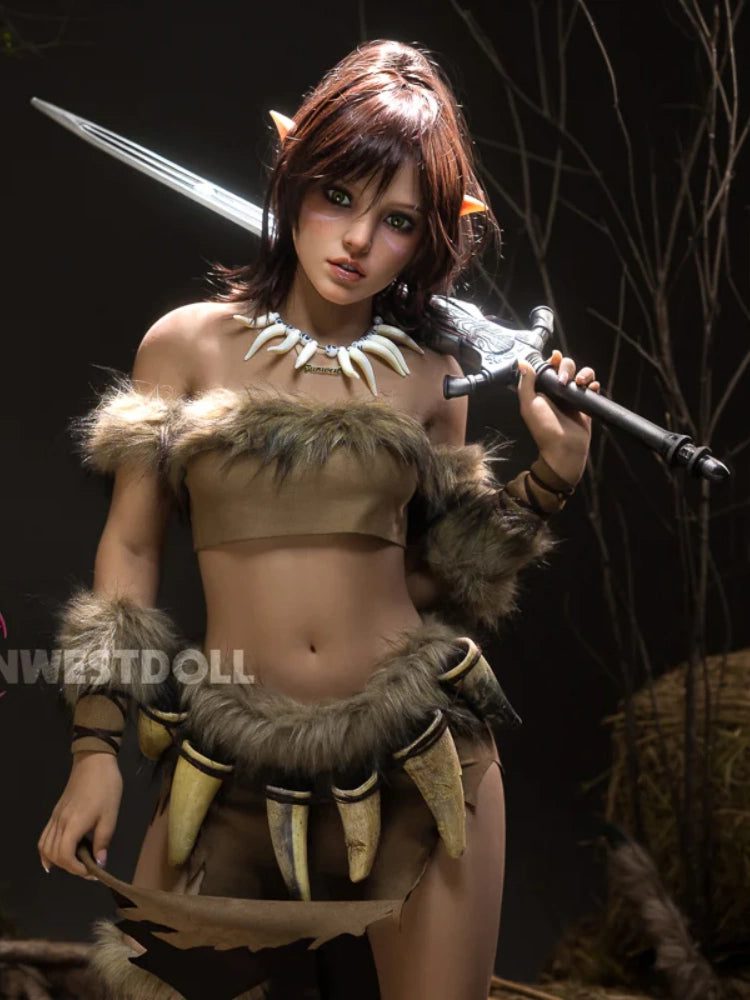 F2225-159cm-37kg A Cup Fantasy Kylie Cosplay Elf Alien Anime TPE Sex Doll|Fun West Doll