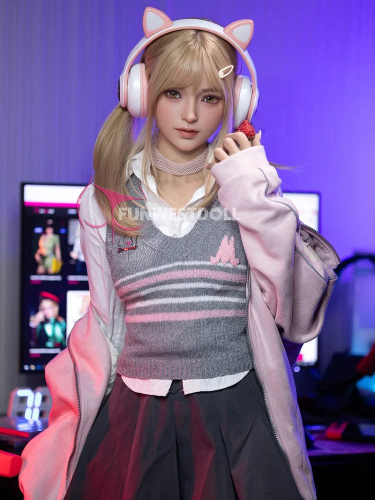 F1336-159cm(5.2ft) A Cup Small tits Blonde Hair Sweet Young TPE Sex Doll【IN STOCK USA & EUROPE】|Fun West Doll - Image 8