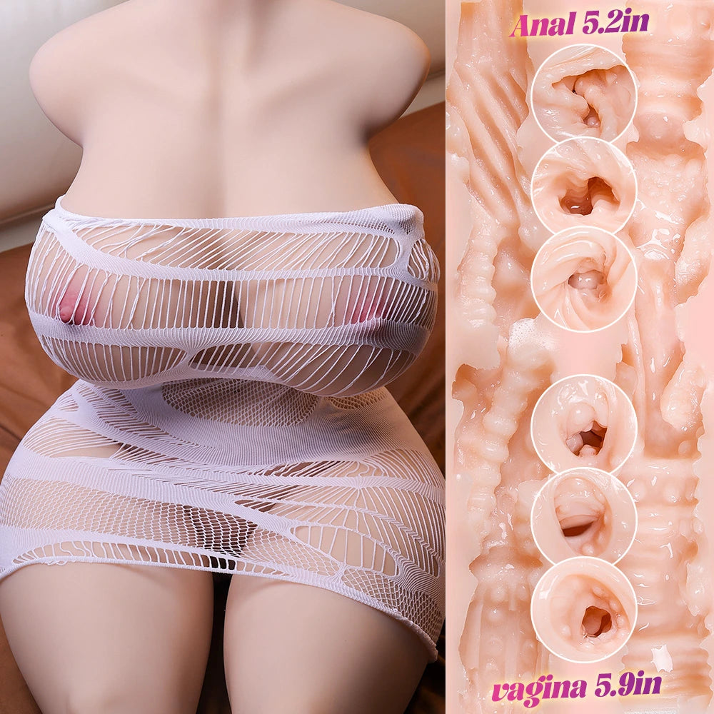 T408-103lb/121cm-Long legs Life-size Sex Doll Torso with Realistic BBW Big Breasts Round Ass - Image 11