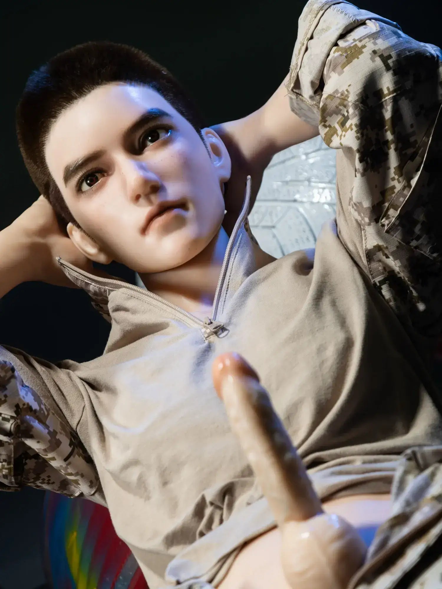 F4611-165cm/5ft5-36.5kg Femboy Full Size Sex With Silicone Male Sex Doll | Qita doll - Image 6