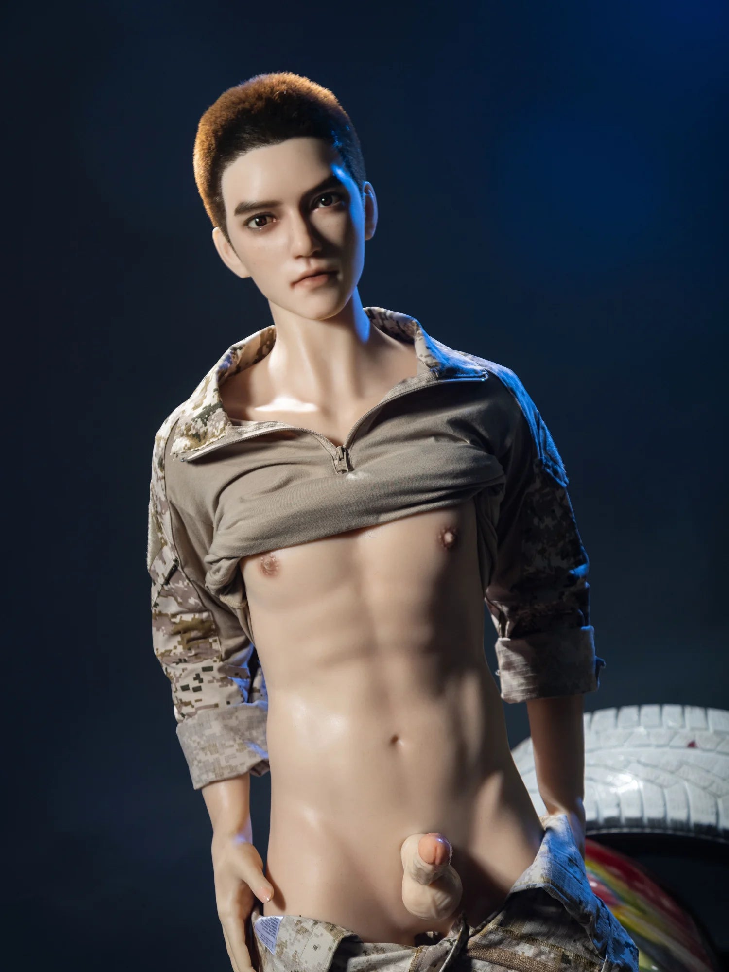 F4611-165cm/5ft5-36.5kg Femboy Full Size Sex With Silicone Male Sex Doll | Qita doll - Image 2