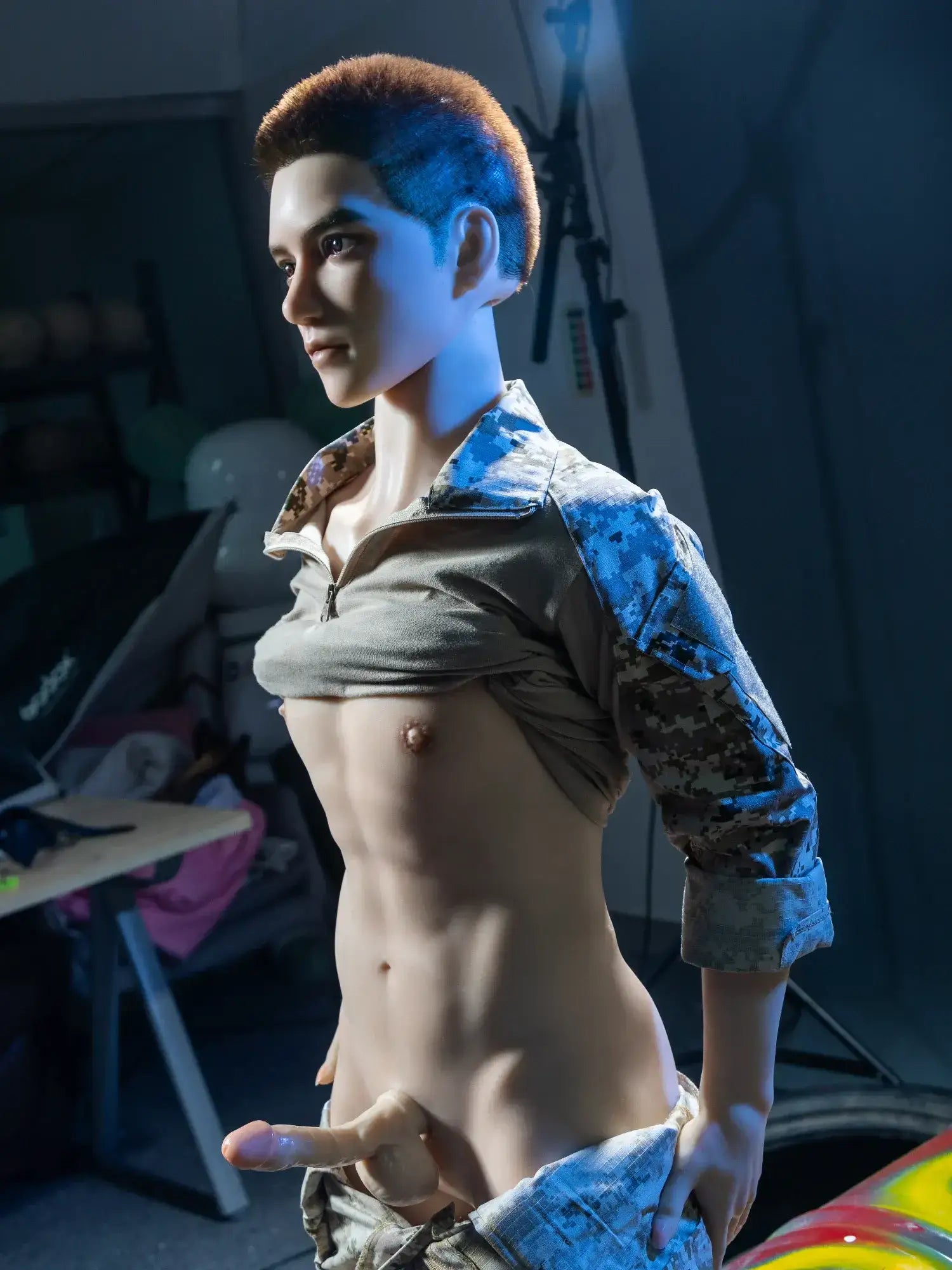 F4611-165cm/5ft5-36.5kg Femboy Full Size Sex With Silicone Male Sex Doll | Qita doll - Image 9