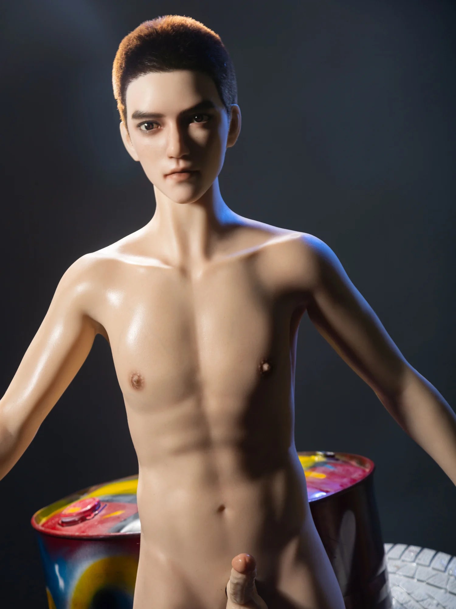 F4611-165cm/5ft5-36.5kg Femboy Full Size Sex With Silicone Male Sex Doll | Qita doll - Image 3