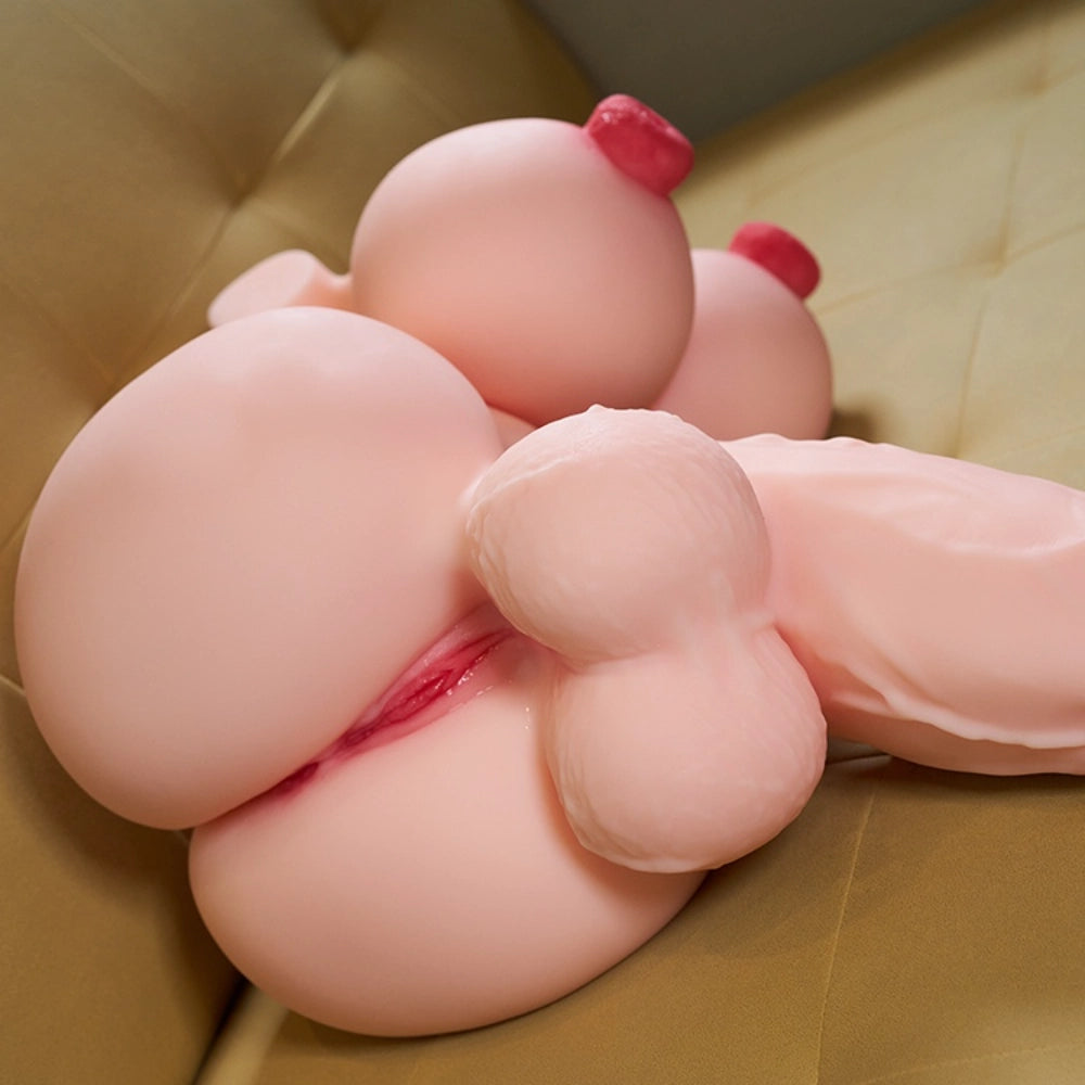 P76-44LB 15.7inch Dildo Hentai Shemale Femboy Male Huge Cock Trans Torso | MRL - Image 6