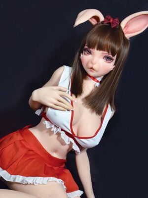 F1528-150cm/5ft-27.5kg Full Silicone Cosplay-Inspired Furry Rabbit Sex Doll – Real Fur Touch & Lifelike Flexibility | Elsa Babe