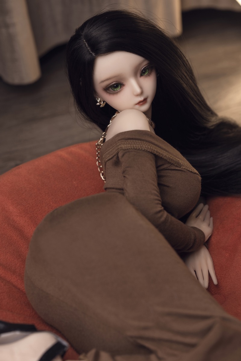 Judith -Alluring Full Silicone Anime Adult Black Hair Figurine - Image 7