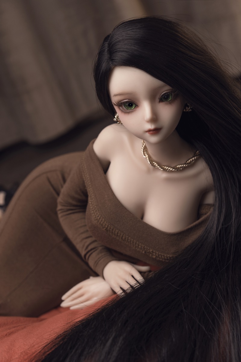 Judith -Alluring Full Silicone Anime Adult Black Hair Figurine - Image 9