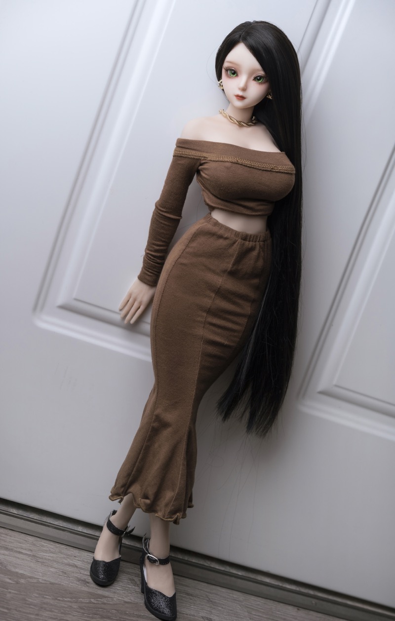 Judith -Alluring Full Silicone Anime Adult Black Hair Figurine - Image 10