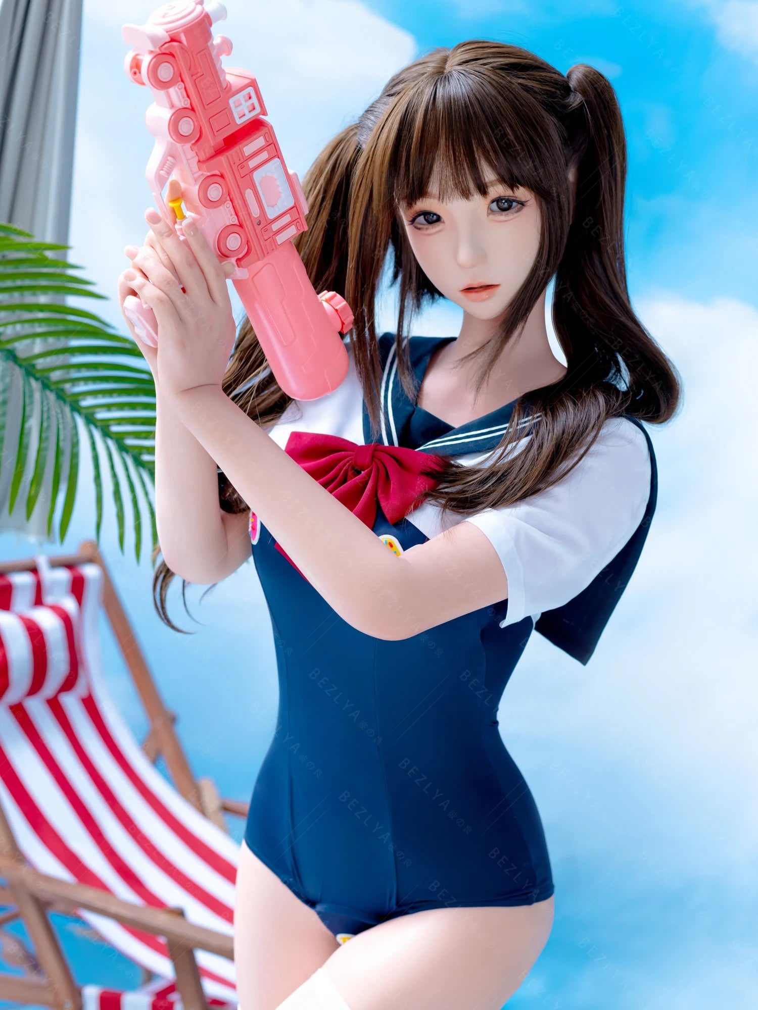 F7123-159cm(5.3ft)-31.5kg 2.2cf B Cup ROS Silicone Asian Adult Chinese flat chest Anime Sex Doll【ChunMoMo】|Bezlya Doll - Image 8