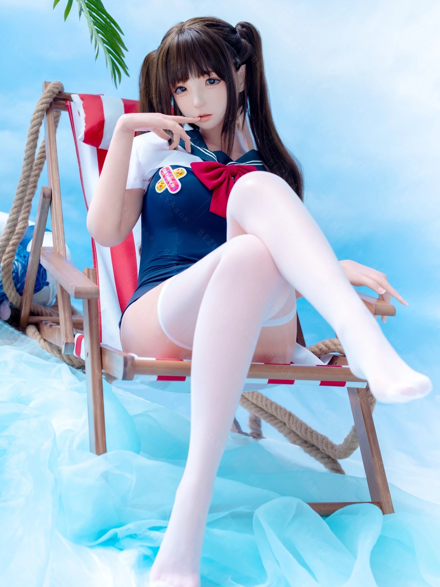 F7123-159cm(5.3ft)-31.5kg 2.2cf B Cup ROS Silicone Asian Adult Chinese flat chest Anime Sex Doll【ChunMoMo】|Bezlya Doll - Image 9