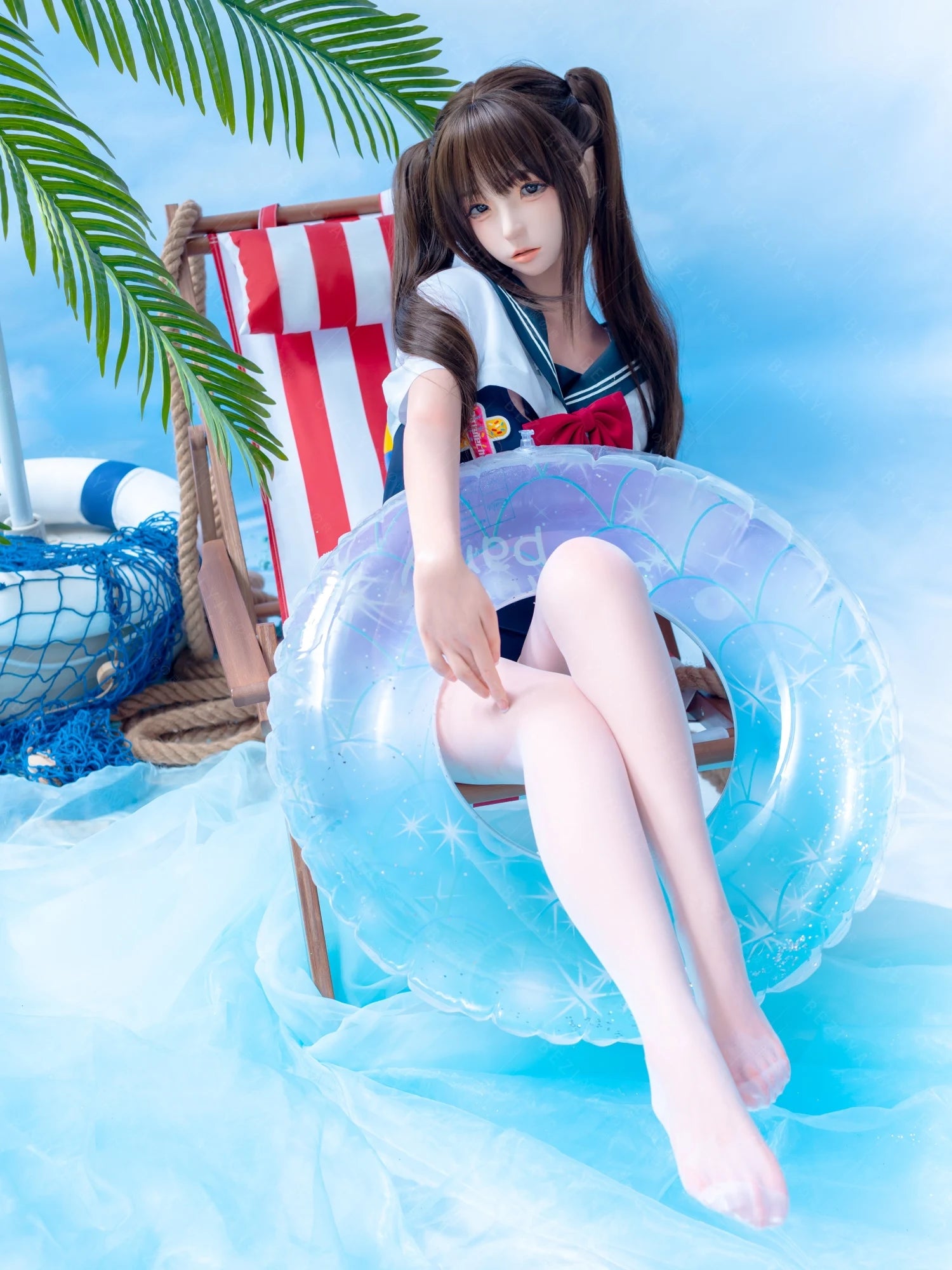 F7123-159cm(5.3ft)-31.5kg 2.2cf B Cup ROS Silicone Asian Adult Chinese flat chest Anime Sex Doll【ChunMoMo】|Bezlya Doll - Image 10