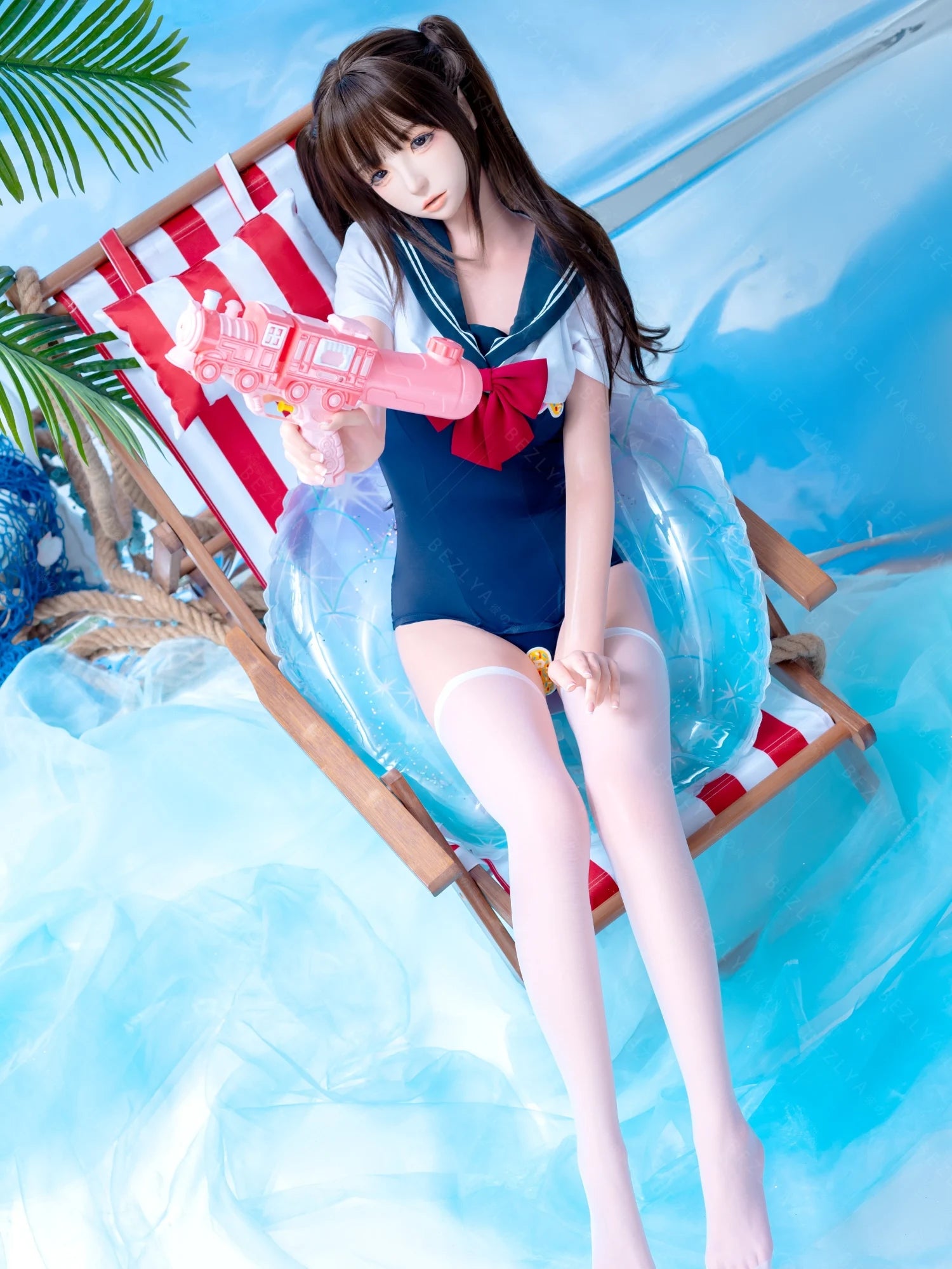 F7123-159cm(5.3ft)-31.5kg 2.2cf B Cup ROS Silicone Asian Adult Chinese flat chest Anime Sex Doll【ChunMoMo】|Bezlya Doll - Image 11
