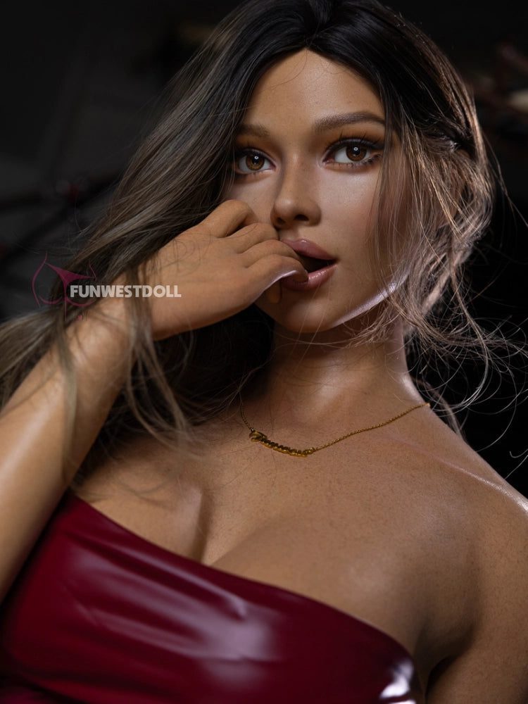 F2471-168cm(5.5ft)-42kg D Cup Asian Rose Premium Realistic Black Silicone Sex Doll|Fun West Doll - Image 4