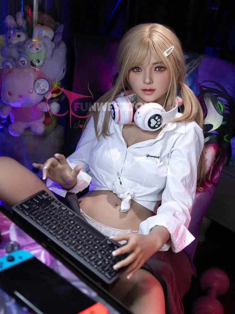 F1336-159cm(5.2ft) A Cup Small tits Blonde Hair Sweet Young TPE Sex Doll【IN STOCK USA & EUROPE】|Fun West Doll