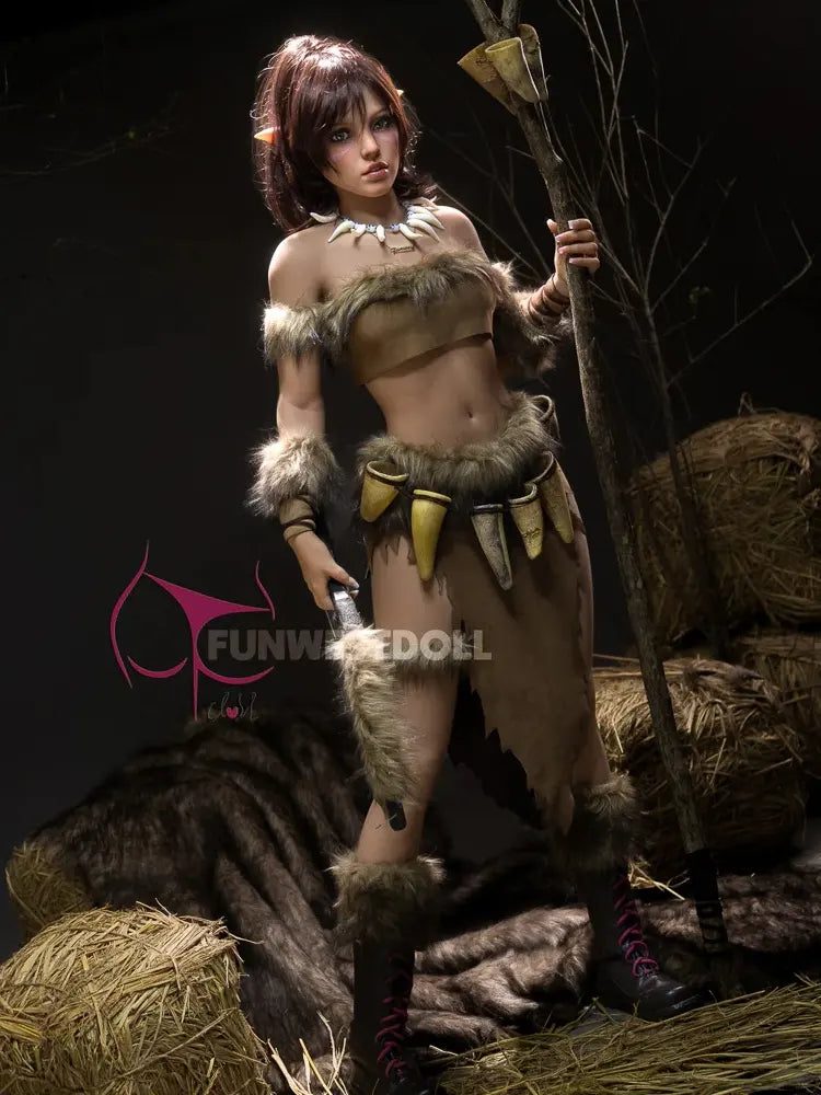 F2225-159cm-37kg A Cup Fantasy Kylie Cosplay Elf Alien Anime TPE Sex Doll|Fun West Doll - Image 8