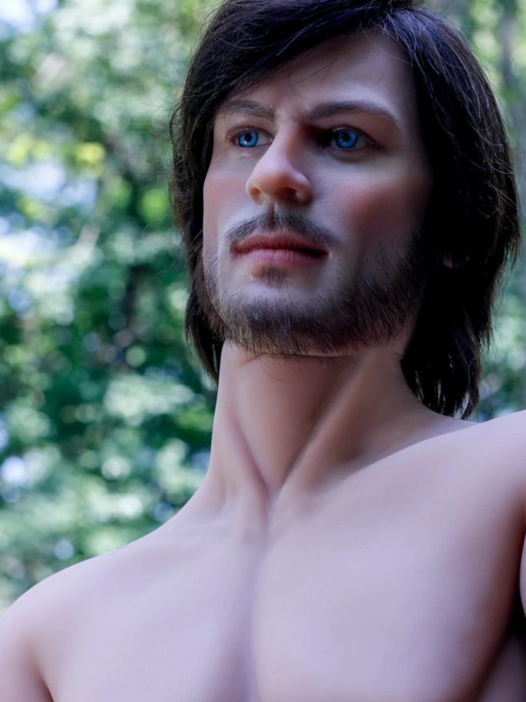 F3881-167cm/5ft5-47kg Kindness Smile Silicone Head Gay Male Sex Doll | HR Doll - Image 9