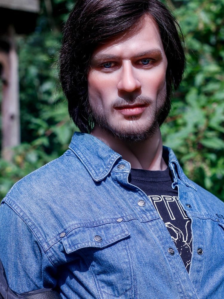 F3881-167cm/5ft5-47kg Kindness Smile Silicone Head Gay Male Sex Doll | HR Doll - Image 4