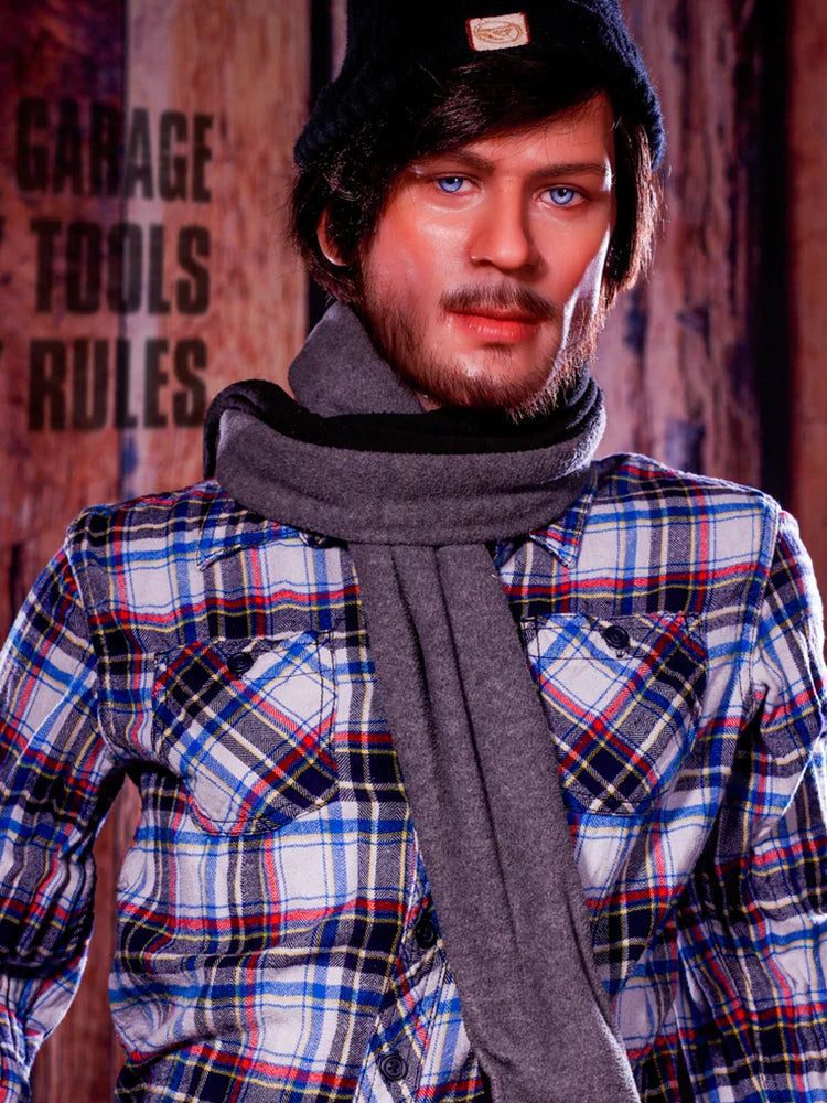 F3880-167cm/5ft5-47kg Bearded Dad TPE Body Silicone Head Real Male Sex Doll | HR Doll - Image 3