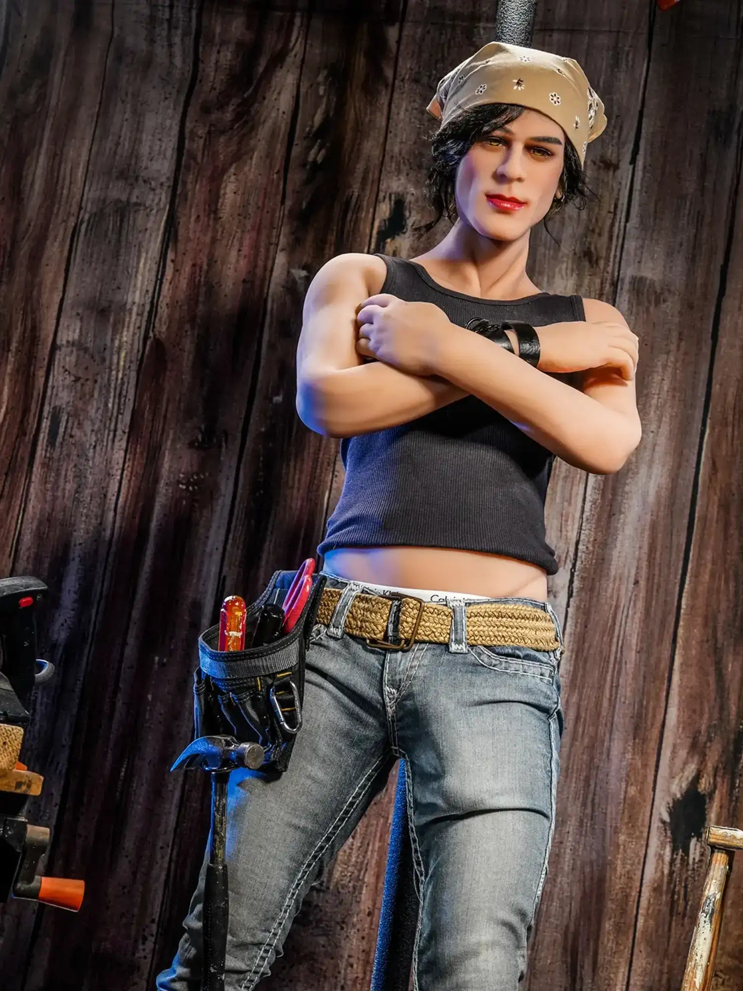 F4620-167cm/5ft6-47kg Jonathan Femboy Full Size Sex With TPE Male Sex Doll | HR doll - Image 6