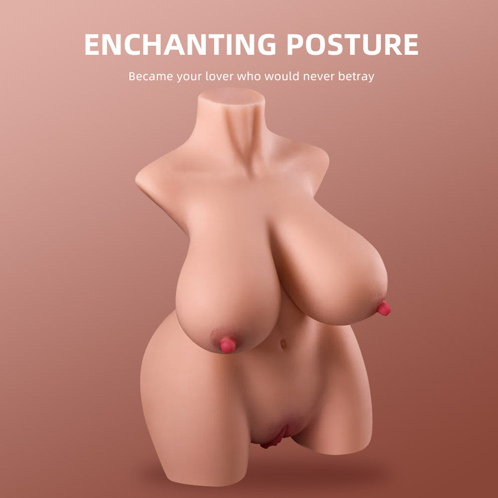 T258-6.61lb Big Boobs Mini Best Cheap BBW Sex Doll Torso|QSX - Image 4