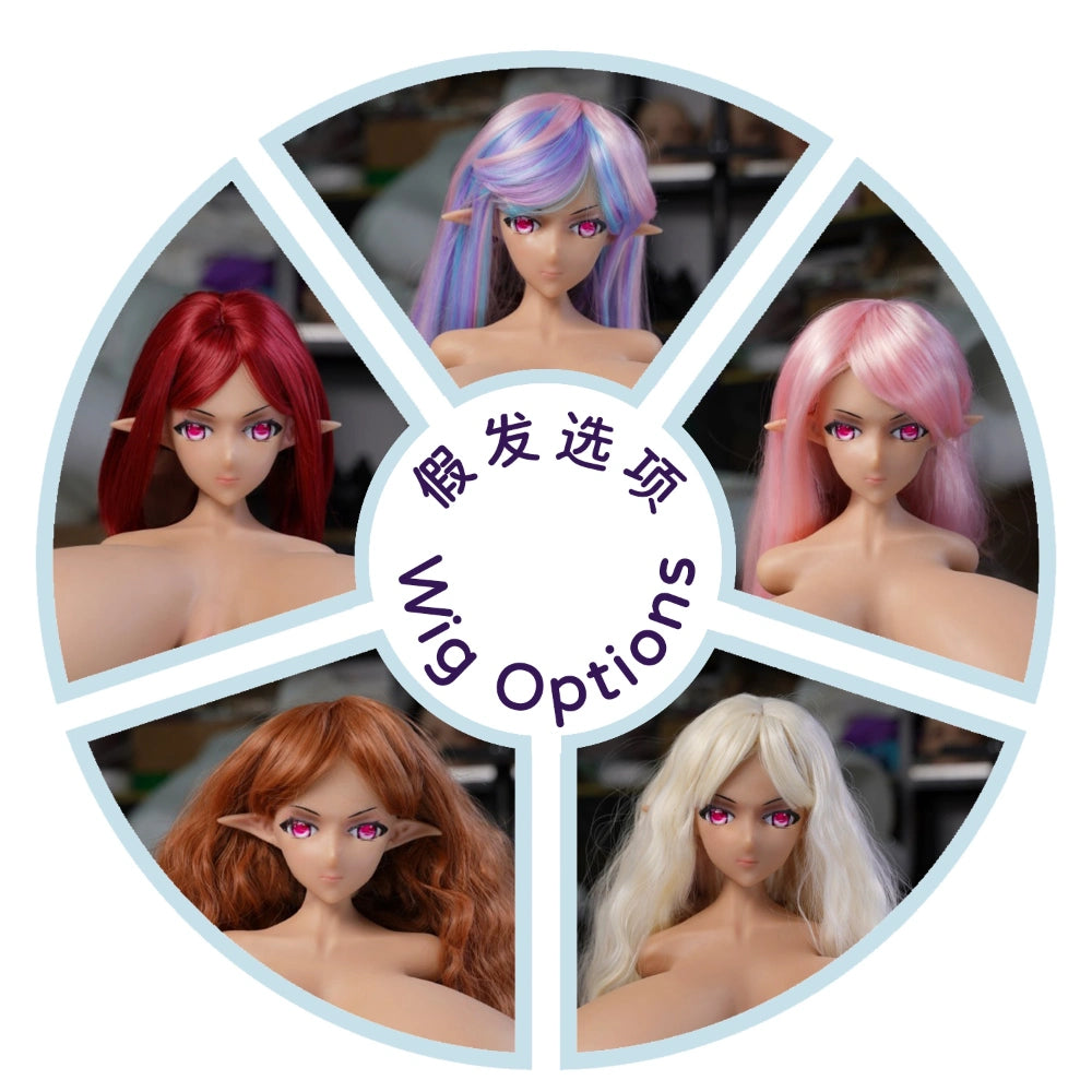 P110-34cm/13.4in 4.5kg Silicone Alien Elf Anime Hentai Mini Sex Doll|Castle Doll - Image 14