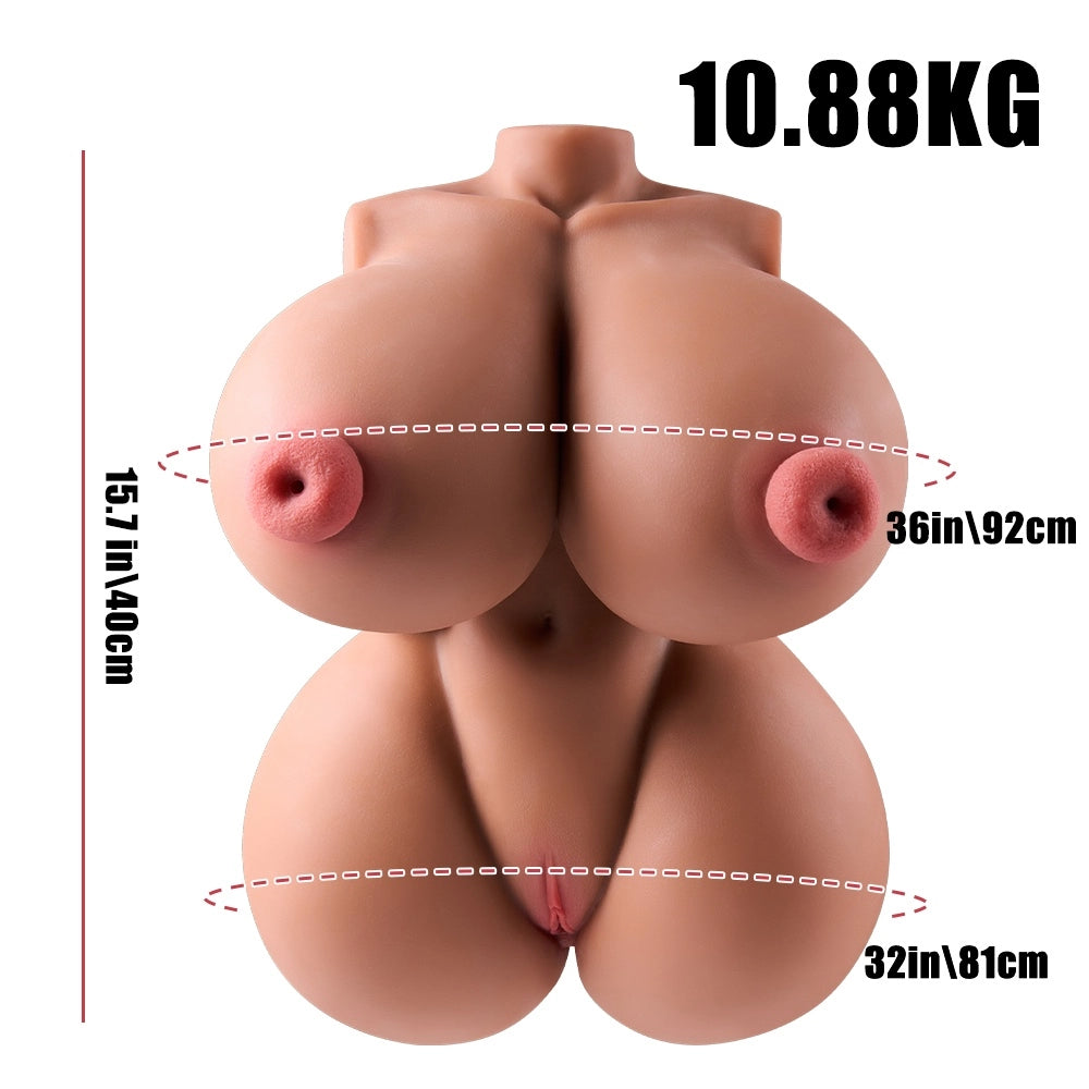 P87-24.3LB Lucy Tan Fuckable Tits Breasts Ebony Black BBW Sex Dolls xxx Torso | MRL - Image 2