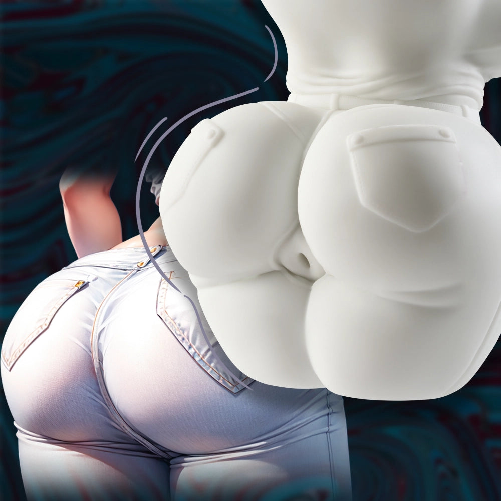 P74-6.39lb Cowgirl Busty Big Ass White TPE Fake Pussy Cheap BBW Sex Toy | MRL - Image 5