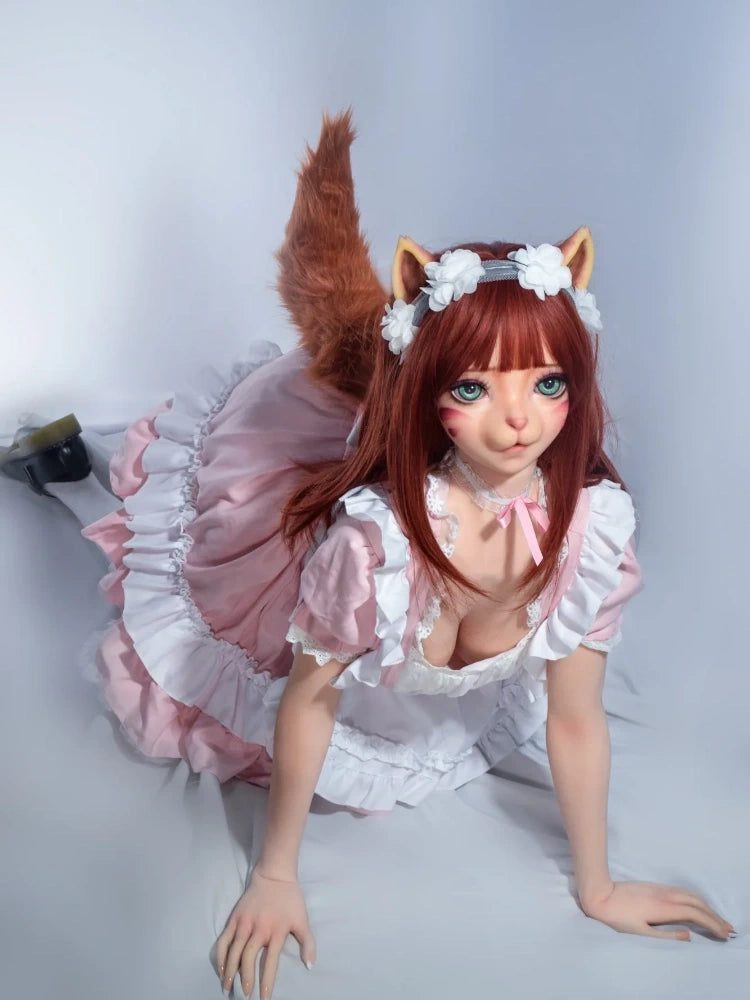 F1527-Elsa Babe-150cm/5ft-27.5kg Full Silicone Sexy Little Anime Furry Sex Dolls | Elsa Babe - Image 12