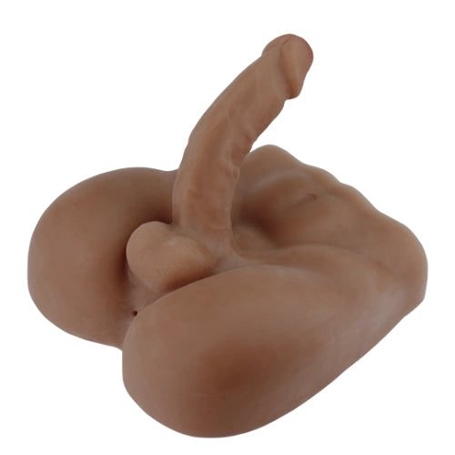 T266-6.8lb Huge Penis Ebony Male Sex Doll Torso Dildo Black Adult Toys for Female Masturbation|QSX