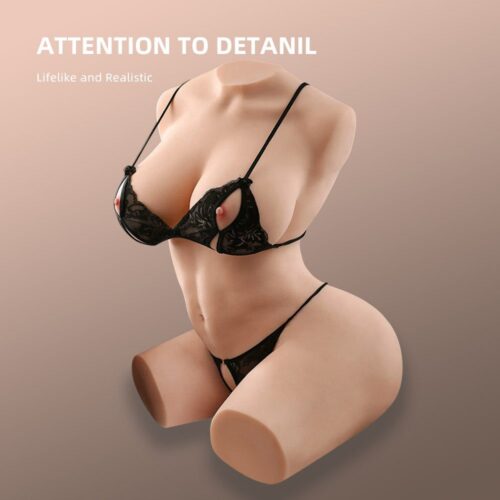 T505  Plus(89.28lb/70cm) Big Boobs and Juicy Ass Life Size Sex Torso With Slim Figure.Luxury Real Vagina & Anal Adult Love Doll Torso