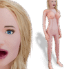 Helena Bonham Carter Blond Deep Throat Blow Up Doll