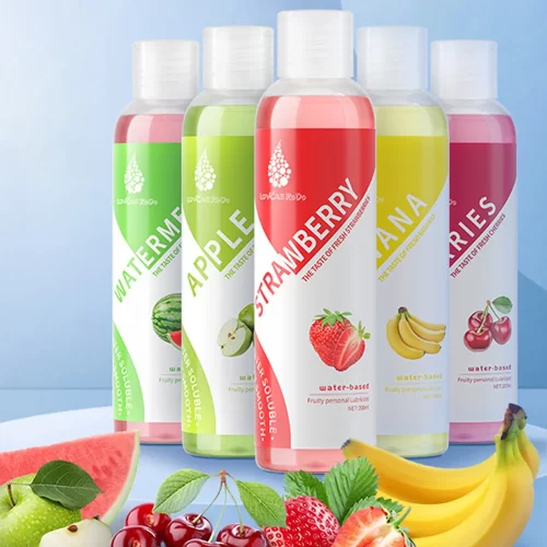 Edible Lubricant Strawberry Flavor Lubricant for Sex Lube Water Based Lubricant Oral Sex Anal Vagina Orgasm Gel Adult Goods