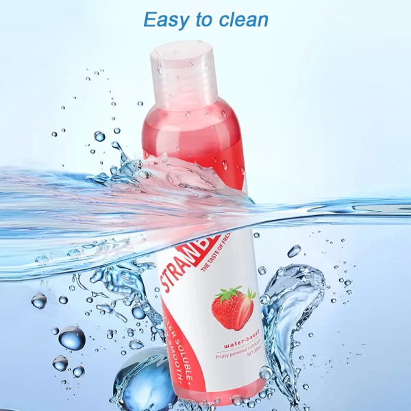 Edible Lubricant Strawberry Flavor Lubricant for Sex Lube Water Based Lubricant Oral Sex Anal Vagina Orgasm Gel Adult Goods